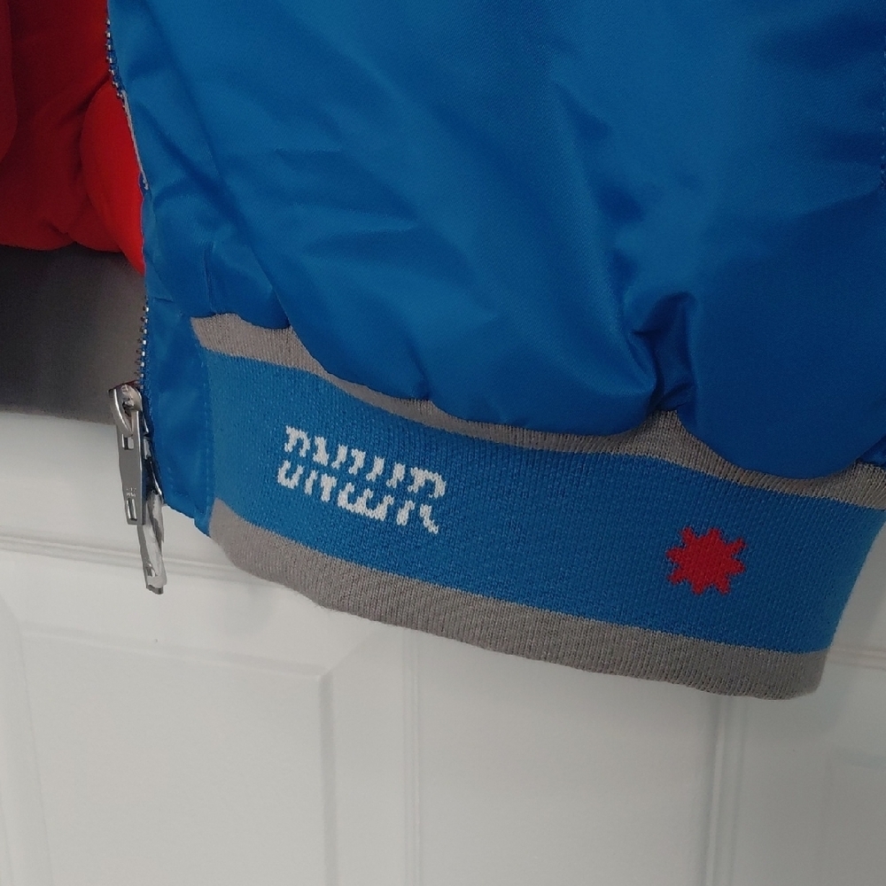 Zara Blue Bomber Jacket - Picture 4 of 8